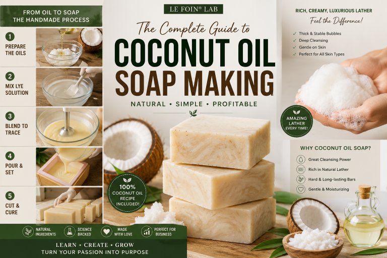 3.coconut oil soap making